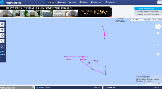 Screenshot fra Marine Traffic