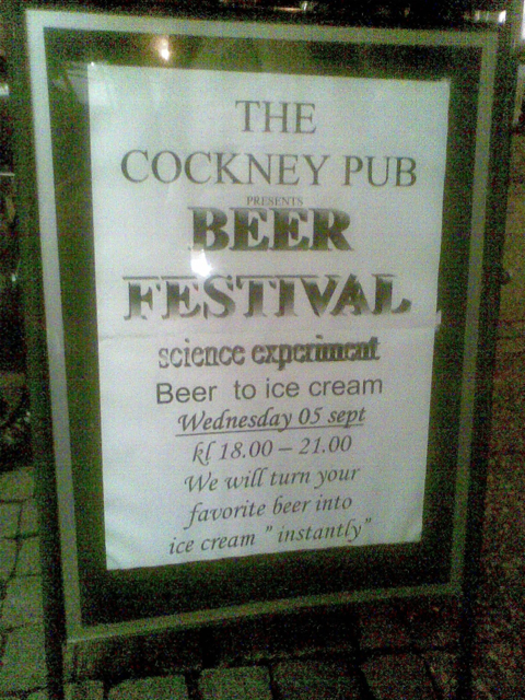 Science Experiment pÃ¥ Cockeny Pub